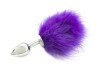 Анальная пробка с фиолетовым хвостиком кролика