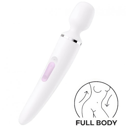 Вибромассажер перезаряжаемый Satisfyer Wand-er Women белый Вибромассажер перезаряжаемый Satisfyer Wand-er Women белый
