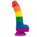 Радужный фаллоимитатор Prider Dildo 21 см Радужный фаллоимитатор Prider Dildo 21 см