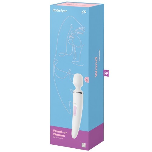 Вибромассажер перезаряжаемый Satisfyer Wand-er Women белый Вибромассажер перезаряжаемый Satisfyer Wand-er Women белый
