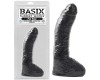 Фаллоимитатор с большой мошонкой Basix Rubber Works 10 Fat Boy Black 25 см