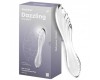 Двусторонний фаллос из стекла Satisfyer Dazzling Crystal 1 прозрачный 18 см