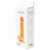 Упругий фаллоимитатор с прямым рельефным стволом Nudes Steadfast 20 см