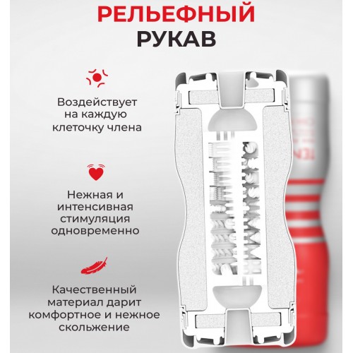 Двусторонний мастурбатор Tenga Dual Sentation Cup Двусторонний мастурбатор Tenga Dual Sentation Cup