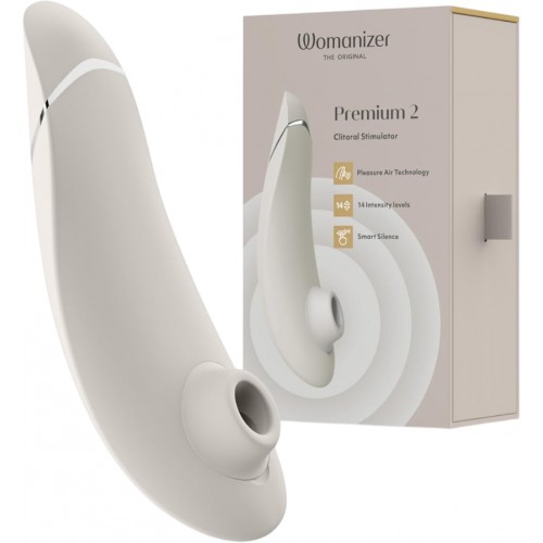 Бесконтактный стимулятор клитора Womanizer Premium 2 Gray Бесконтактный стимулятор клитора Womanizer Premium 2 Gray