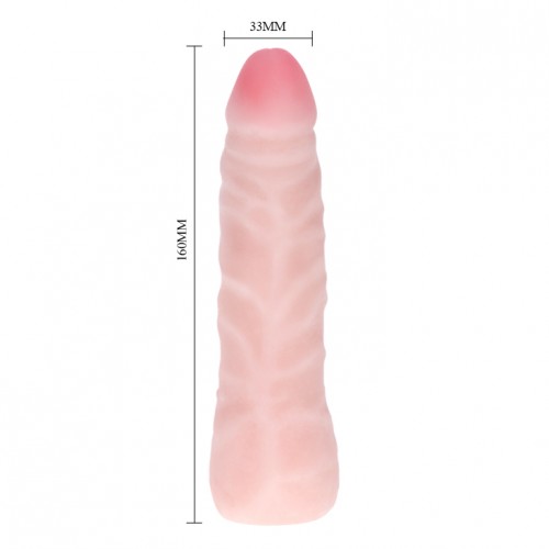 Реалистичный фаллоимитатор с хребтом из киберкожи 16 см Реалистичный фаллоимитатор с хребтом из киберкожи 16 см