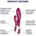 Смарт-вибратор для точки G с клиторальным стимулятором Satisfyer Heated Affair