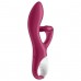 Вибратор для точки G с загнутым клиторальным стимулятором Satisfyer Embrace Me малиновый