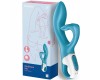 Вибратор для точки G с загнутым клиторальным стимулятором Satisfyer Embrace Me бирюзовый