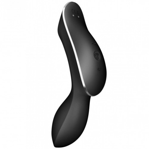 Вакуумный вибростимулятор для клитора и точки G Satisfyer Curvy Trinity 2 черный Вакуумный вибростимулятор для клитора и точки G Satisfyer Curvy Trinity 2 черный