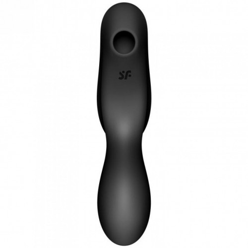 Вакуумный вибростимулятор для клитора и точки G Satisfyer Curvy Trinity 2 черный Вакуумный вибростимулятор для клитора и точки G Satisfyer Curvy Trinity 2 черный
