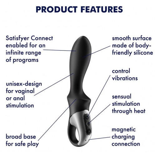 Анальный смарт-вибратор с подогревом Satisfyer Heat Climax Анальный смарт-вибратор с подогревом Satisfyer Heat Climax