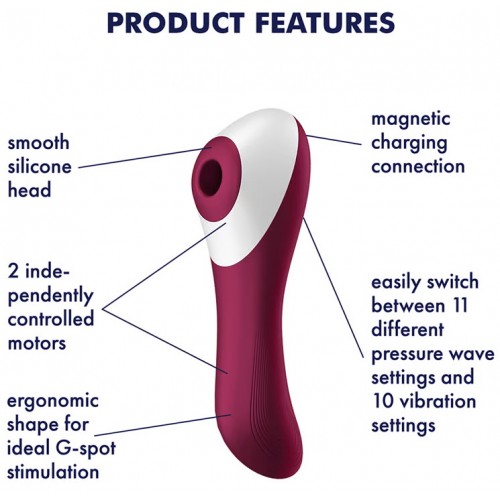 Вакуумно-волновой вибратор Satisfyer Dual Crush Вакуумно-волновой вибратор Satisfyer Dual Crush