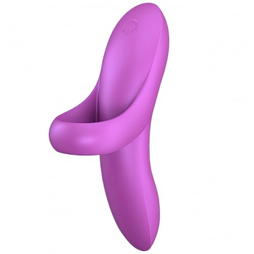 Универсальный вибромассажер на палец Satisfyer Bold Lover фиолетовый Универсальный вибромассажер на палец Satisfyer Bold Lover фиолетовый