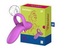 Универсальный вибромассажер на палец Satisfyer Bold Lover фиолетовый