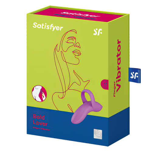 Универсальный вибромассажер на палец Satisfyer Bold Lover фиолетовый Универсальный вибромассажер на палец Satisfyer Bold Lover фиолетовый