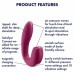 Смарт-вибратор с вакуумно-волновым стимулятором клитора Satisfyer Sunray розовый