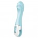 Расширяющийся смарт-вибратор с рельефной головкой Satisfyer Air Pump Vibrator 5+ голубой