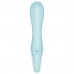 Расширяющийся смарт-вибратор с рельефной головкой Satisfyer Air Pump Vibrator 5+ голубой