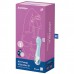 Расширяющийся смарт-вибратор с рельефной головкой Satisfyer Air Pump Vibrator 5+ голубой