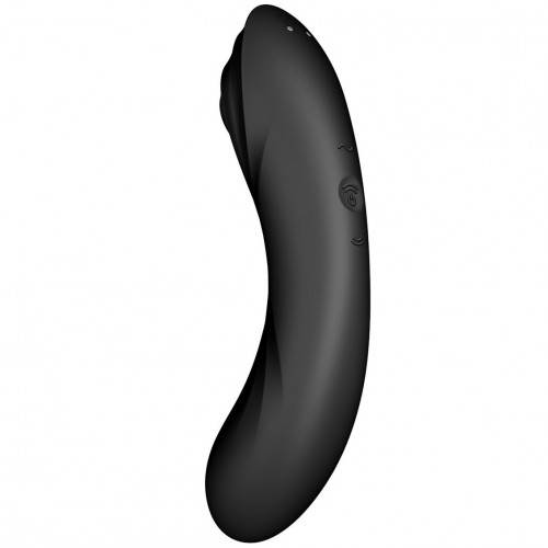 Вакуумный вибростимулятор для клитора и точки G Satisfyer Curvy Trinity 4 черный Вакуумный вибростимулятор для клитора и точки G Satisfyer Curvy Trinity 4 черный