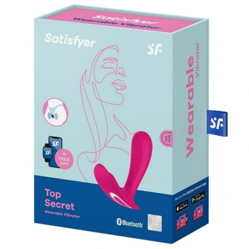 Вагинальный смарт-стимулятор для ношения Satisfyer Top Secret розовый Вагинальный смарт-стимулятор для ношения Satisfyer Top Secret розовый