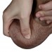 Рельефный фаллос-мулат с мошонкой Lovetoy Silicone Cock 20 см