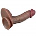 Рельефный фаллос-мулат с мошонкой Lovetoy Silicone Cock 20 см