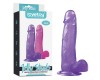 Фаллос на присоске Jelly Studs Crystal Dildo Large фиолетовый 20 см