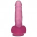 Розовый фаллос Jelly Studs Crystal Dildo Medium 18 см