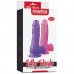 Розовый фаллос Jelly Studs Crystal Dildo Medium 18 см