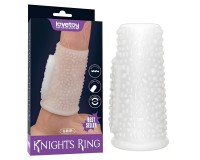 Рельефная вибронасадка на пенис Vibrating Drip Knights Ring