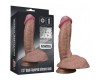 Рельефный фаллос-мулат с мошонкой Lovetoy Silicone Cock 20 см