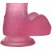 Розовый фаллос Jelly Studs Crystal Dildo Small 16 см