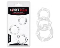 Набор эрекционных колец Power Plus Triple Beaded Ring Set
