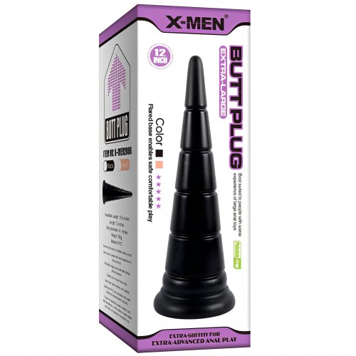 Конусная анальная втулка X-Men Butt Plug 31 см Конусная анальная втулка X-Men Butt Plug 31 см