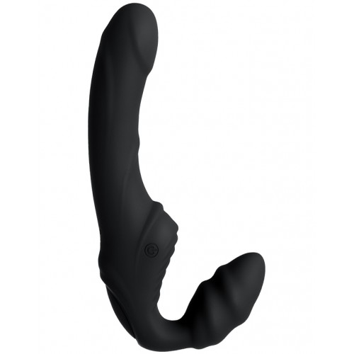 Безремневой страпон с вибрацией Black and Red by Toyfa 35 см Безремневой страпон с вибрацией Black and Red by Toyfa 35 см