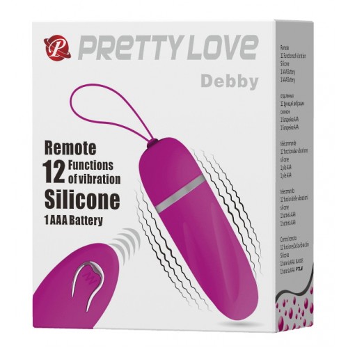 Виброяйцо с беспроводным управлением Pretty Love Debby Виброяйцо с беспроводным управлением Pretty Love Debby