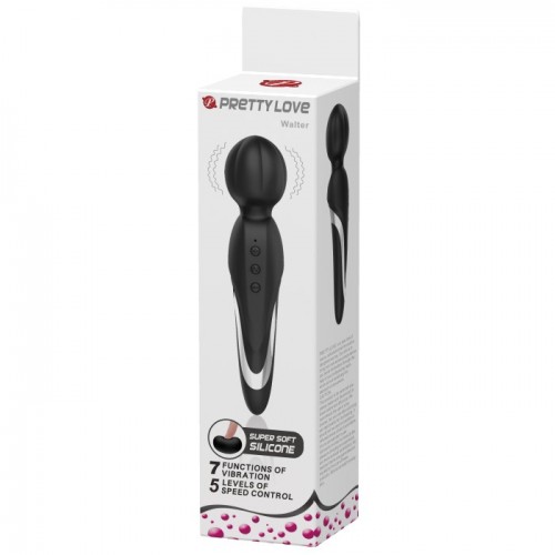 Перезаряжаемый вибромассажер Pretty Love Walter черный Перезаряжаемый вибромассажер Pretty Love Walter черный