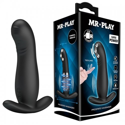 Вибромассажер простаты Mr Play с волновым эффектом Вибромассажер простаты Mr Play с волновым эффектом