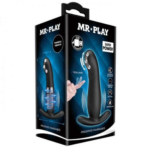 Вибромассажер простаты Mr Play с волновым эффектом Вибромассажер простаты Mr Play с волновым эффектом