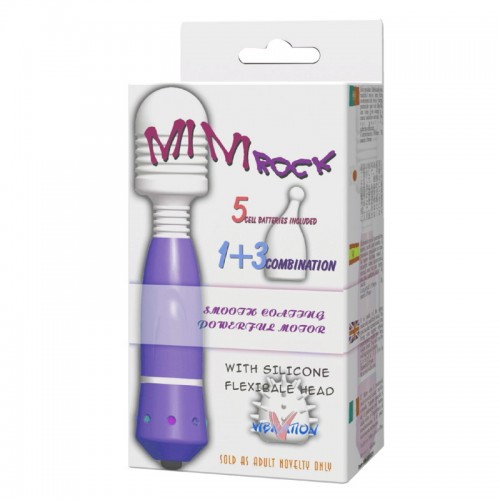 Массажёр Mini Rock с 2 насадками в комплекте Массажёр Mini Rock с 2 насадками в комплекте