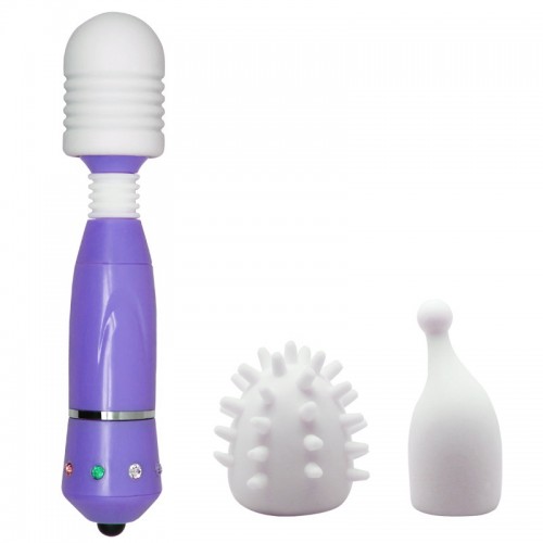 Массажёр Mini Rock с 2 насадками в комплекте Массажёр Mini Rock с 2 насадками в комплекте