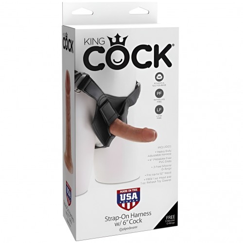 Страпон на виниловых трусиках King Cock Strap-on Harness with Cock 17 см Страпон на виниловых трусиках King Cock Strap-on Harness with Cock 17 см