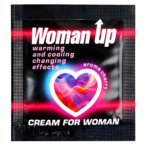 Крем Woman Up для женщин возбуждающий с эффектом ледяного огня 1,5 гр, пробник Крем Woman Up для женщин возбуждающий с эффектом ледяного огня 1,5 гр, пробник