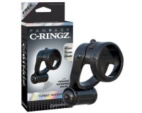 Двойное эрекционное кольцо с вибрацией Fantasy C-Ringz Turbo Teazer