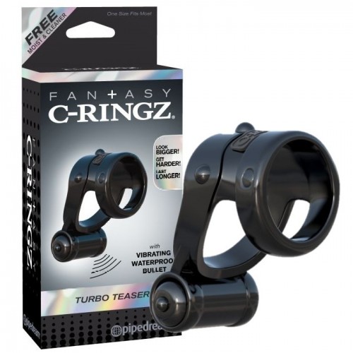 Двойное эрекционное кольцо с вибрацией Fantasy C-Ringz Turbo Teazer Двойное эрекционное кольцо с вибрацией Fantasy C-Ringz Turbo Teazer