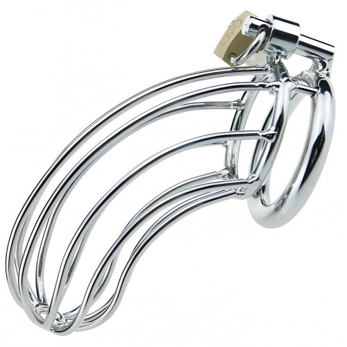 Стальной пояс верности на замке с диаметром запорного кольца 4,5 см Стальной пояс верности на замке с диаметром запорного кольца 4,5 см