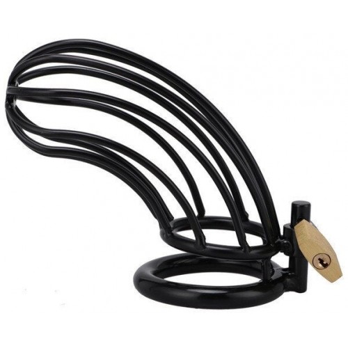 Черный стальной пояс верности диаметр запорного кольца 4,5 см Черный стальной пояс верности диаметр запорного кольца 4,5 см