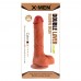 Реалистичный фаллоимитатор на присоске с мошонкой Double Layer Silicone Dildo 21 см